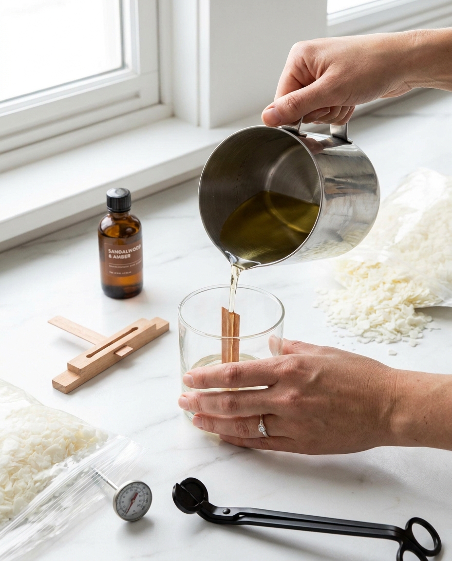 DIY świeca z wosku sojowego — Marta S.
