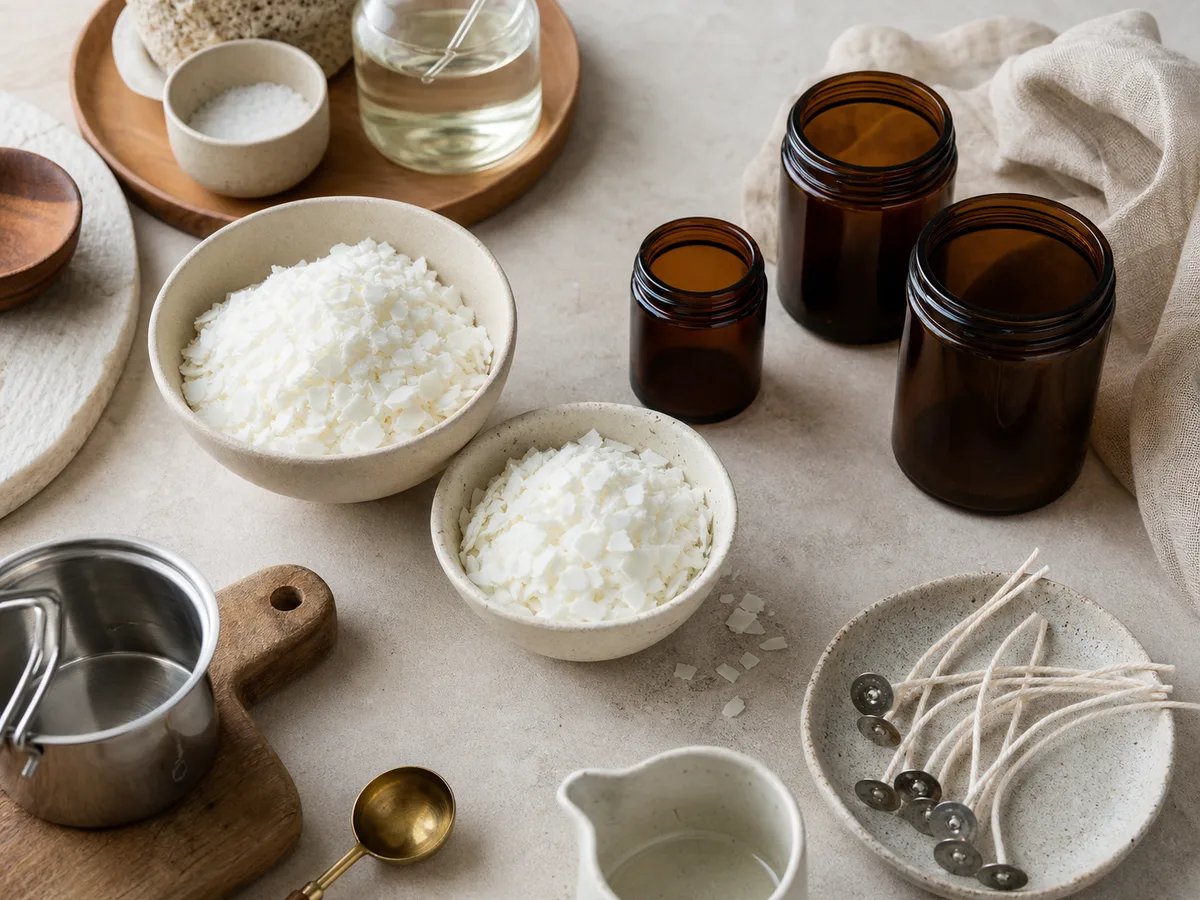 Naturalne materiały i akcesoria używane w pracowni Kaheli